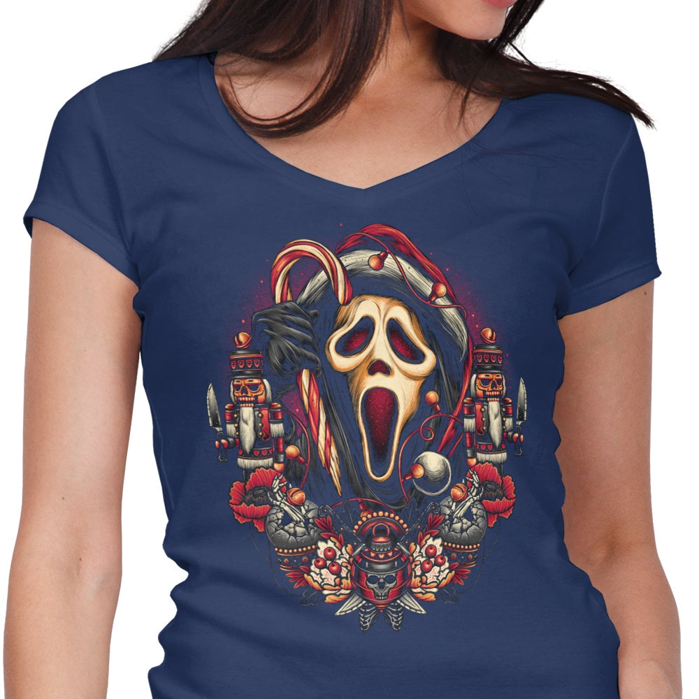 Holidays at Woodsboro - Women's V-Neck