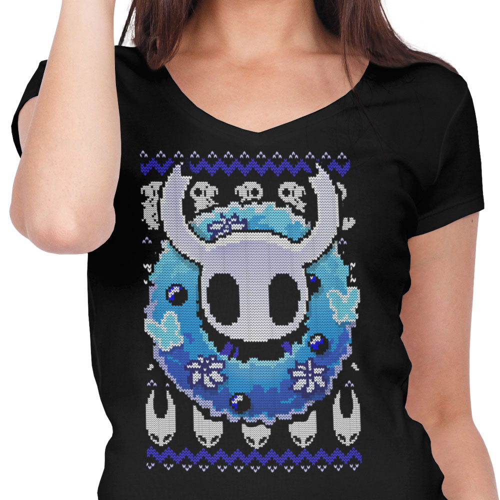 Hollow Ugly Sweater - Women's V-Neck