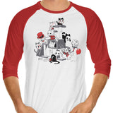 Horror Cats - 3/4 Sleeve Raglan T-Shirt