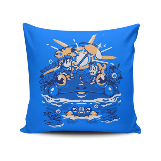 Hot Summer Swamp - Throw Pillow