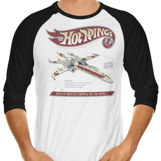 Hot Wings Rebel - 3/4 Sleeve Raglan T-Shirt