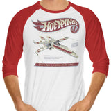 Hot Wings Rebel - 3/4 Sleeve Raglan T-Shirt