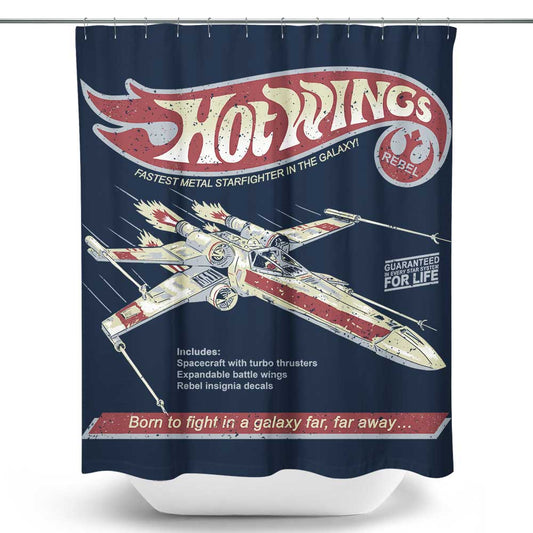 Hot Wings Rebel - Shower Curtain