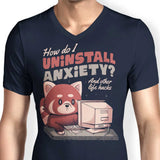 How to Uninstall Anxiety - Men's V-Neck