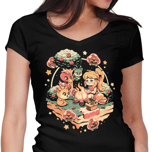 Hunter Camp - Women's V-Neck