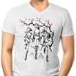 Hunter Harmony Sumi-e - Men's V-Neck