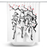 Hunter Harmony Sumi-e - Shower Curtain