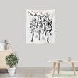 Hunter Harmony Sumi-e - Wall Tapestry