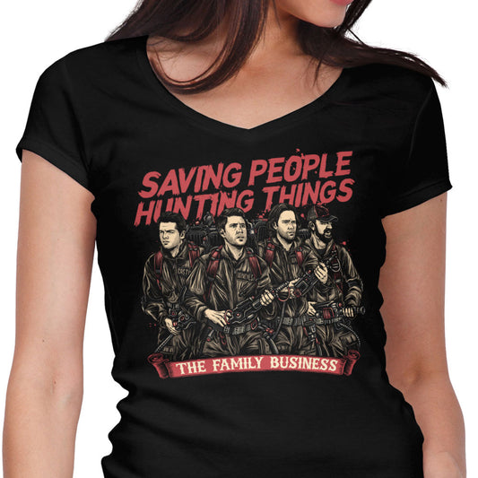 Hunting Ghosts - Women's V-Neck