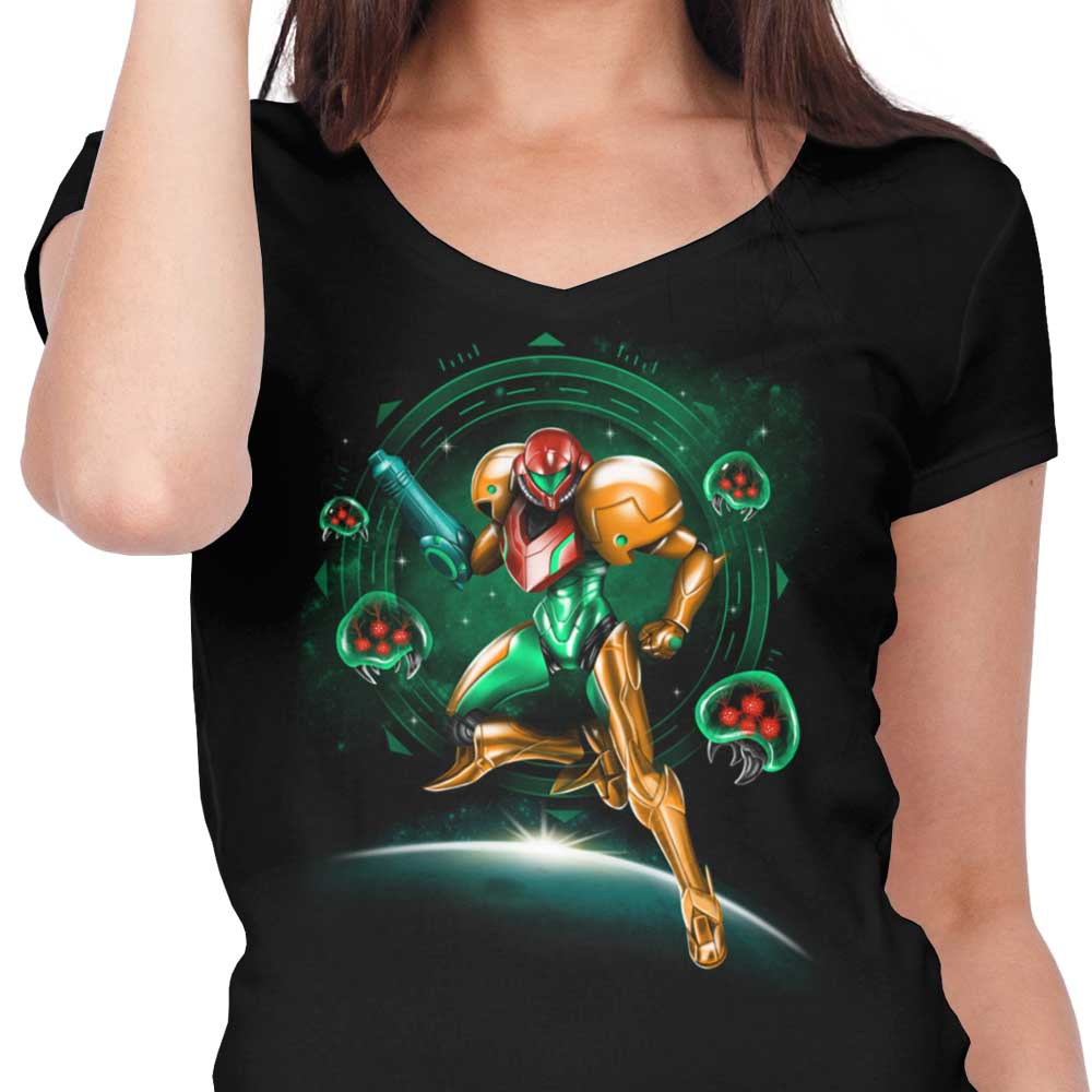 Hunting in Space - Women's V-Neck