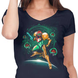 Hunting in Space - Women's V-Neck