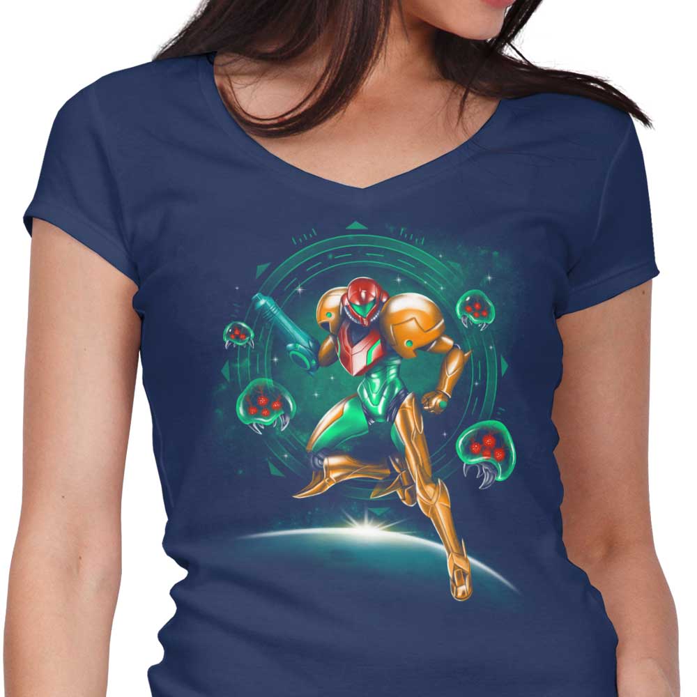 Hunting in Space - Women's V-Neck