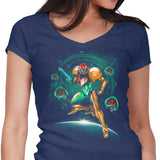 Hunting in Space - Women's V-Neck