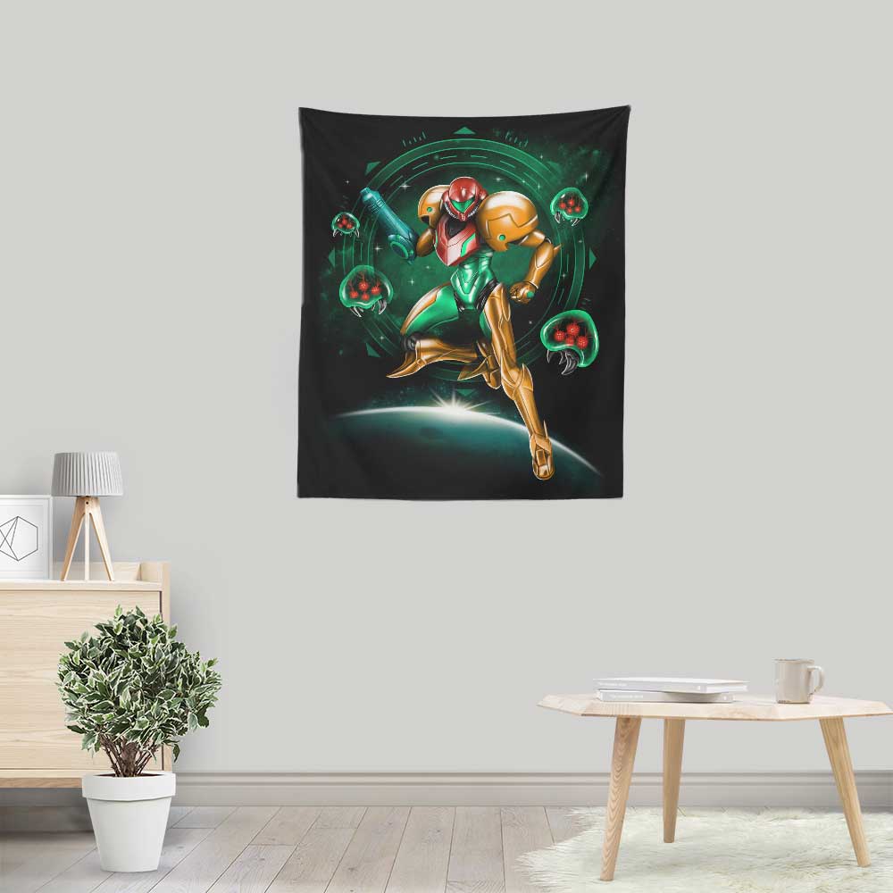 Hunting in Space - Wall Tapestry