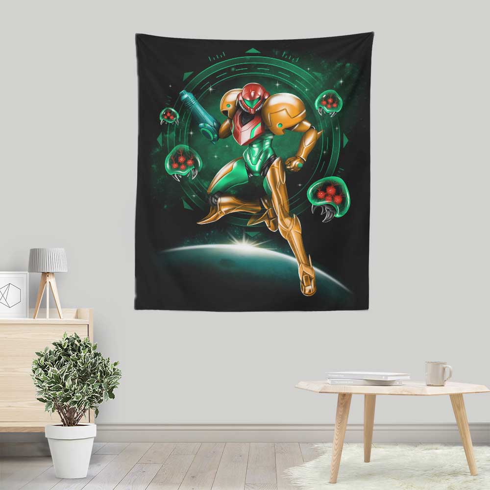 Hunting in Space - Wall Tapestry