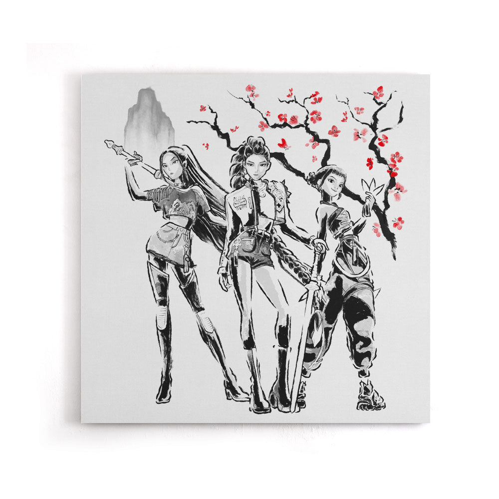 Huntrix Sumi-e - Canvas Print