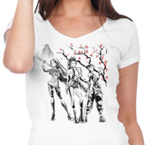 Huntrix Sumi-e - Women's V-Neck