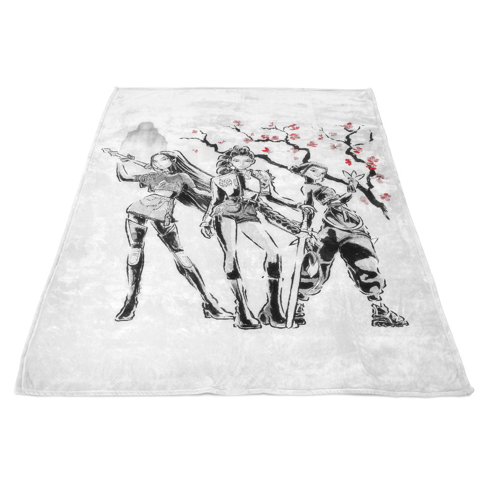 Huntrix Sumi-e - Fleece Blanket