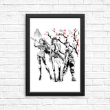 Huntrix Sumi-e - Posters & Prints