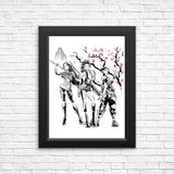 Huntrix Sumi-e - Posters & Prints