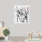 Huntrix Sumi-e - Wall Tapestry