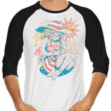 Hylian Summer - 3/4 Sleeve Raglan T-Shirt