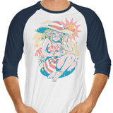 Hylian Summer - 3/4 Sleeve Raglan T-Shirt
