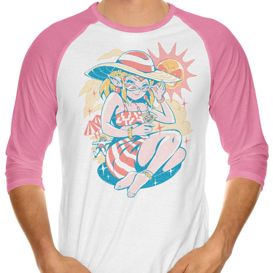Hylian Summer - 3/4 Sleeve Raglan T-Shirt