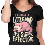 I Choose a Little Nap - Women's V-Neck