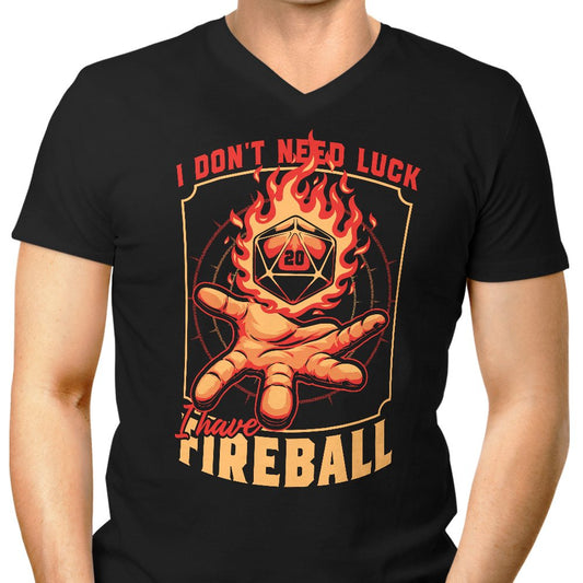 I Don't Need Luck - Men's V-Neck