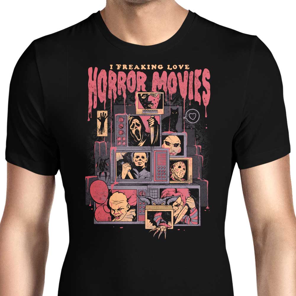 I Freaking Love Horror Movies - Men's Apparel