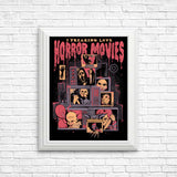 I Freaking Love Horror Movies - Posters & Prints