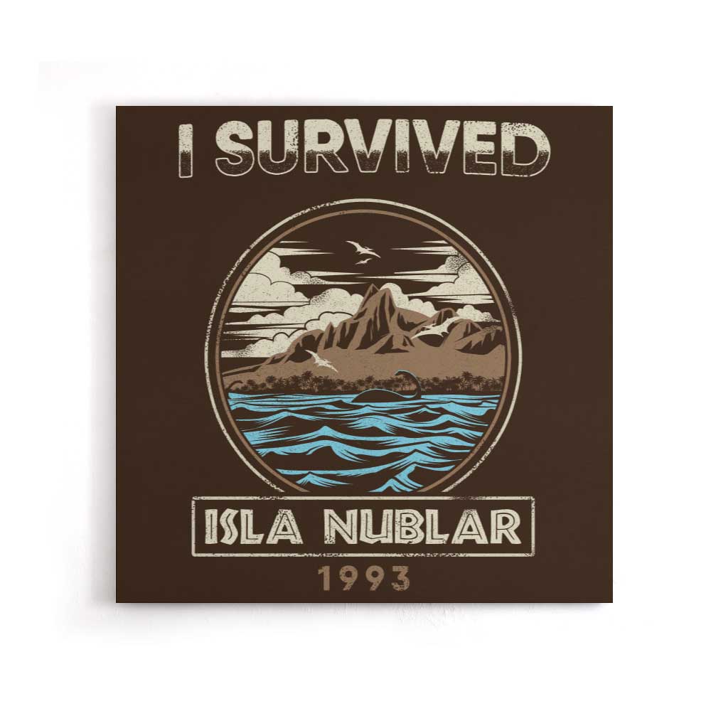I Survived Isla Nublar - Canvas Print