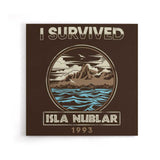 I Survived Isla Nublar - Canvas Print