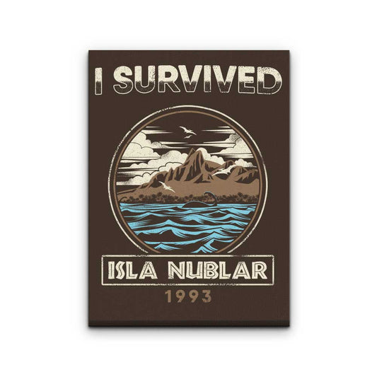 I Survived Isla Nublar - Canvas Print