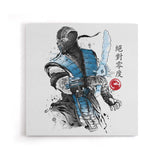 Ice Warrior Sumi-e - Canvas Print