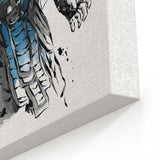 Ice Warrior Sumi-e - Canvas Print