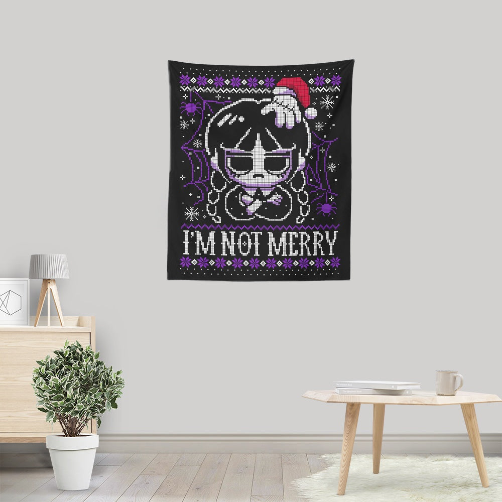I'm Not Merry - Wall Tapestry