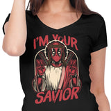 I'm Your Savior - Women's V-Neck
