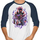 In the Hand of Madness - 3/4 Sleeve Raglan T-Shirt