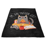 Indoor Cat - Fleece Blanket