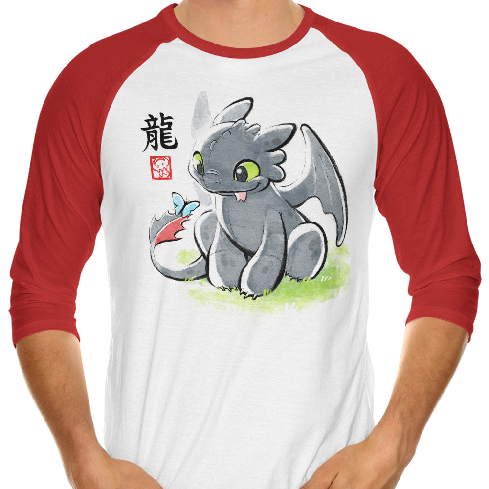 Inked Dragon - 3/4 Sleeve Raglan T-Shirt