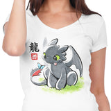 Inked Dragon - Women's V-Neck
