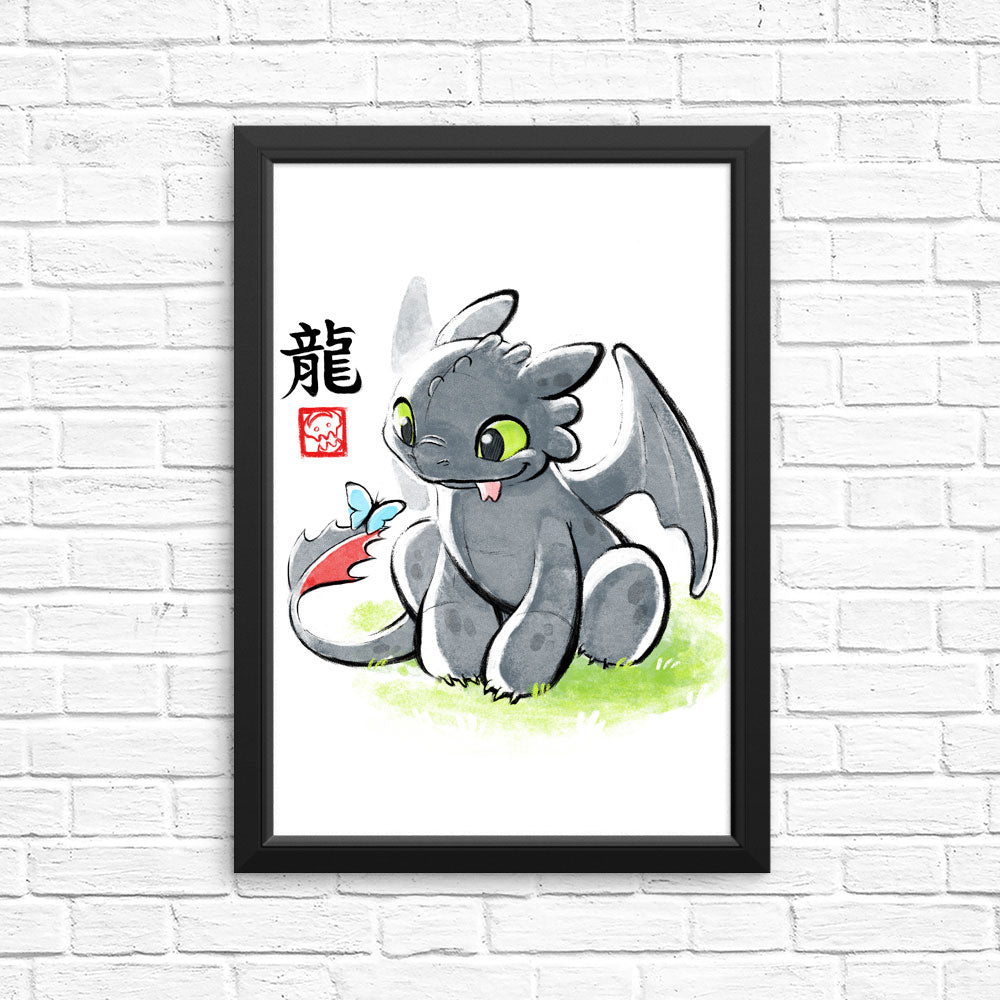 Inked Dragon - Posters & Prints