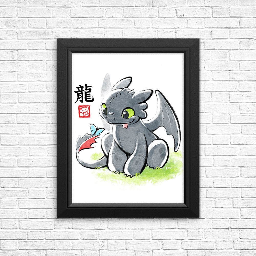 Inked Dragon - Posters & Prints