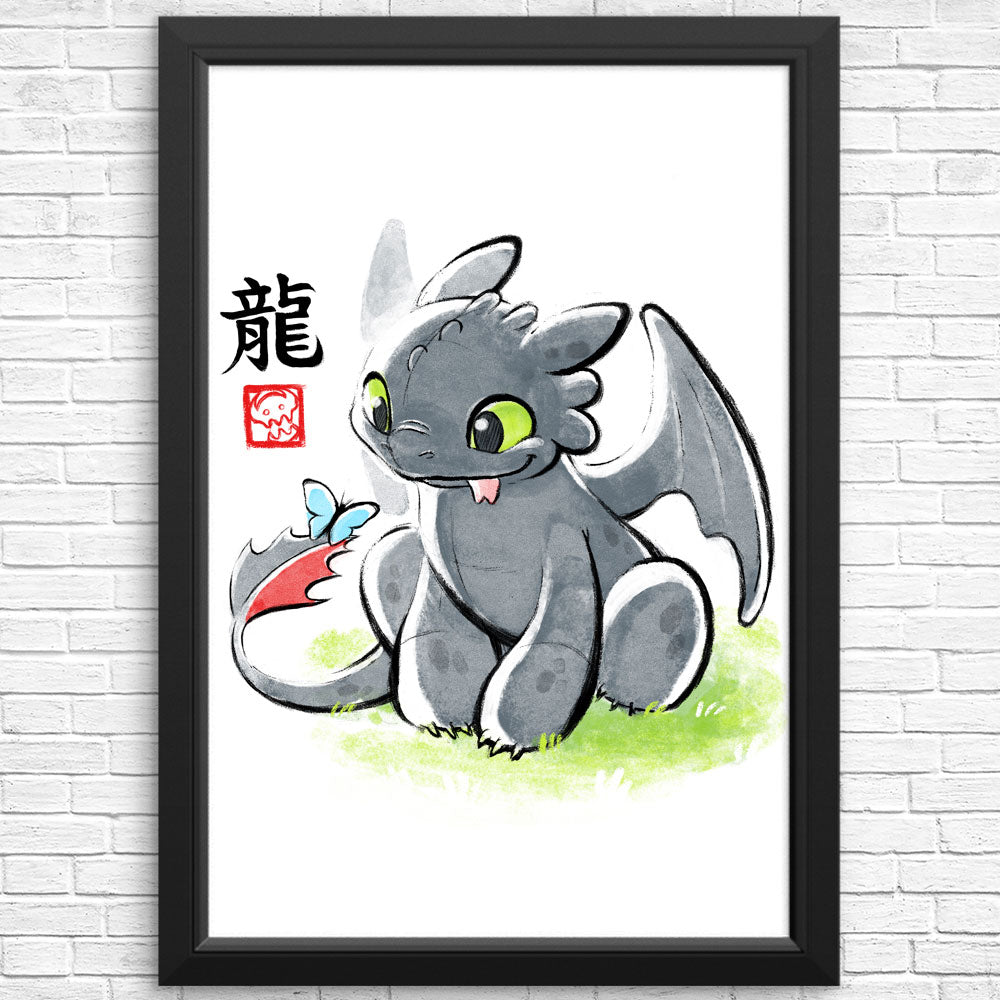 Inked Dragon - Posters & Prints