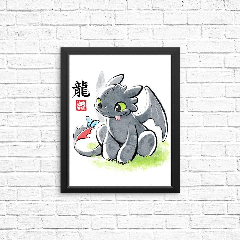 Inked Dragon - Posters & Prints