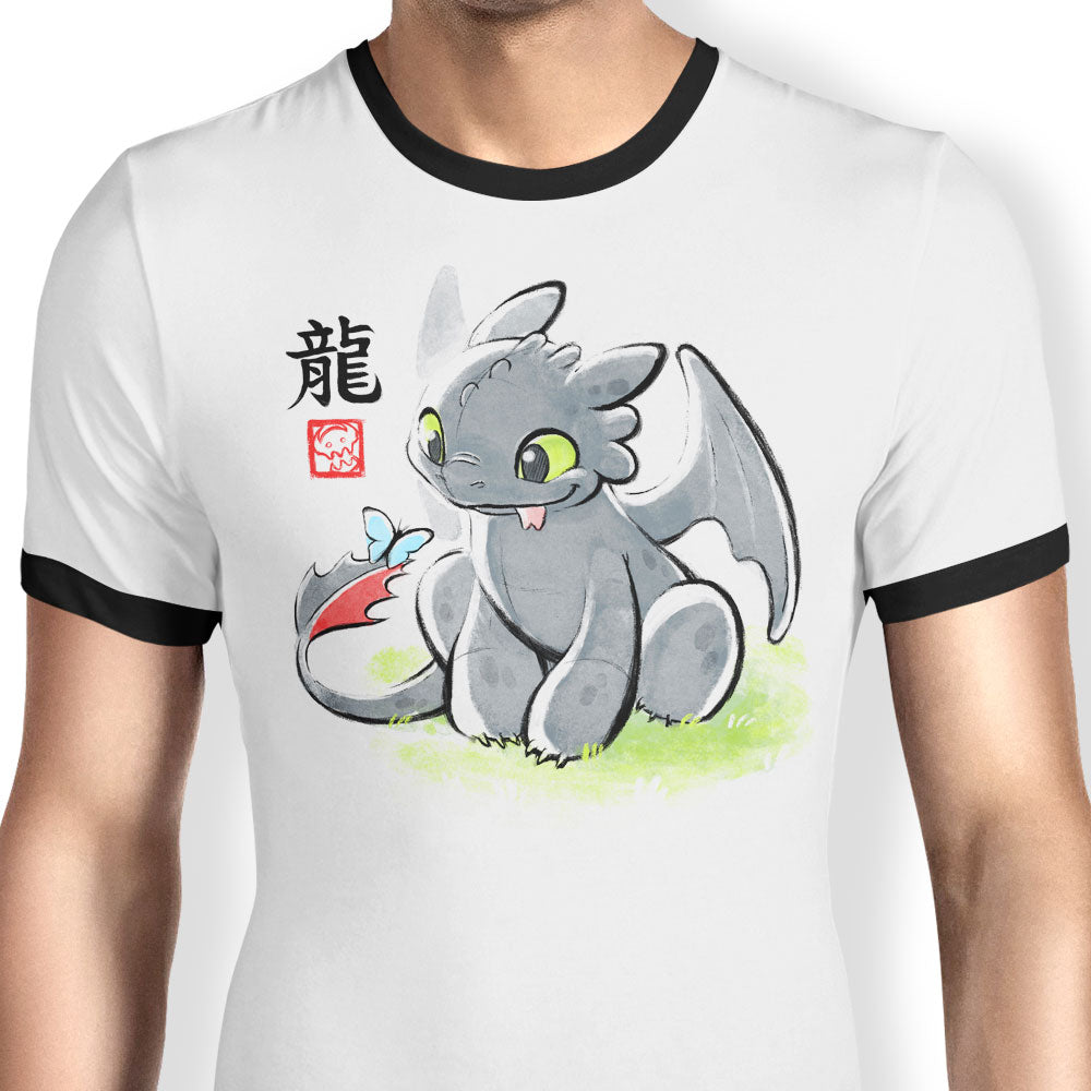 Inked Dragon - Ringer T-Shirt