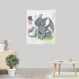 Inked Dragon - Wall Tapestry