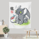 Inked Dragon - Wall Tapestry